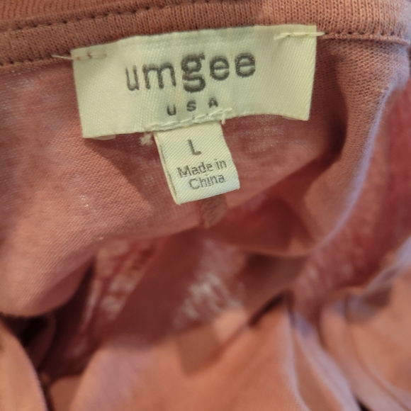 UMGEE DUSTY ROSE MIXED PRINT DRESS - Picture 6 of 6